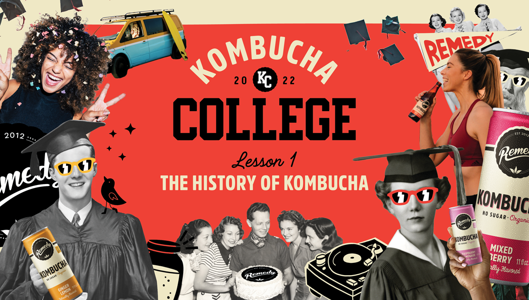 Kombucha College collage of photos