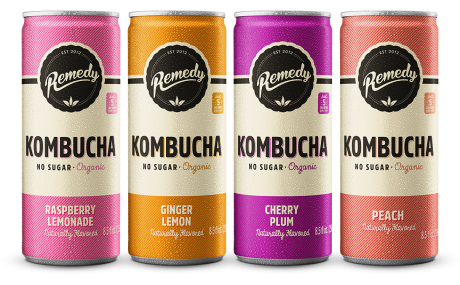 Fan Favorite 4 pack of Remedy Kombucha