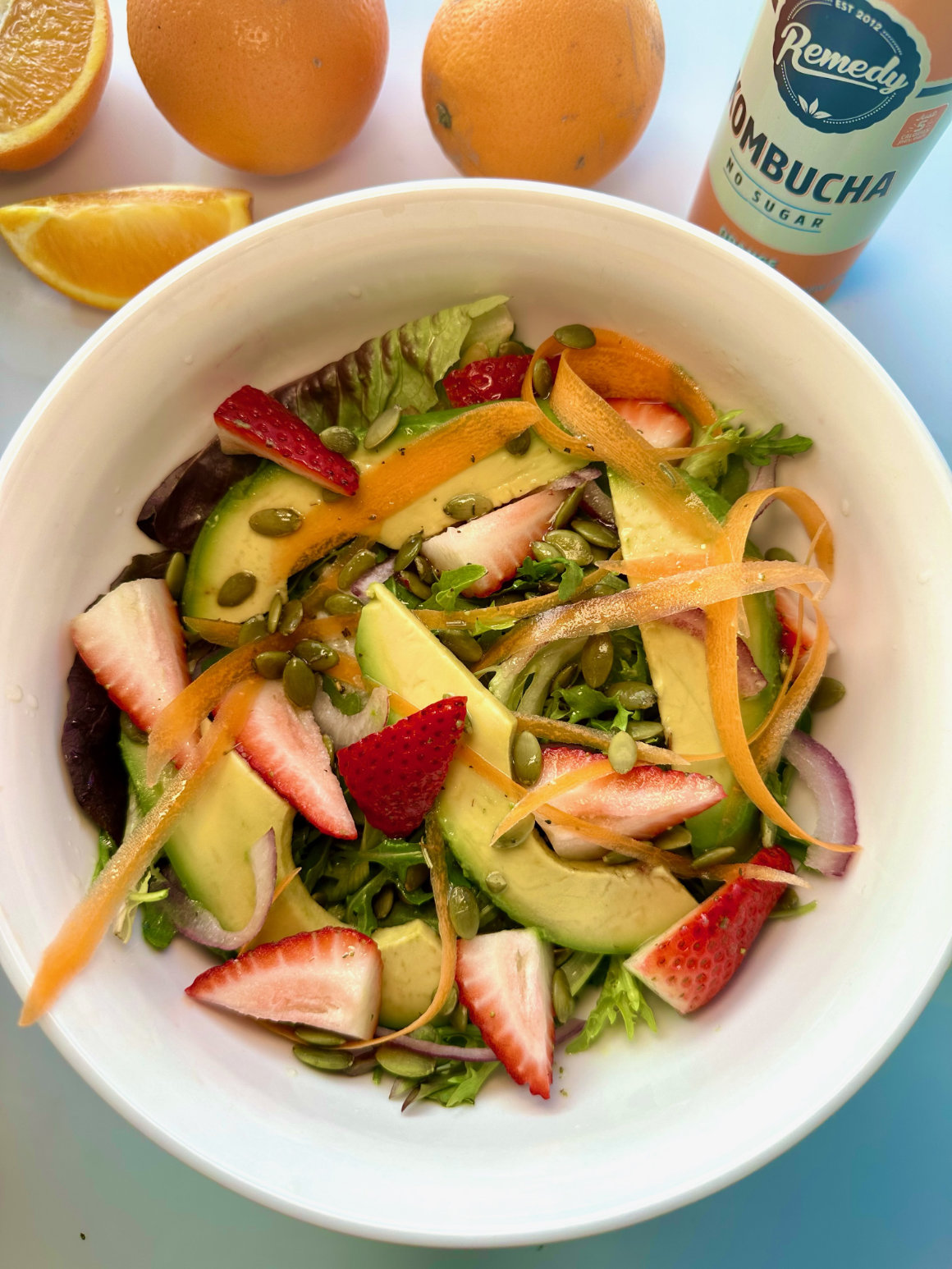 Orange Splash Kombucha Salad Dressing Recipe and Benefits